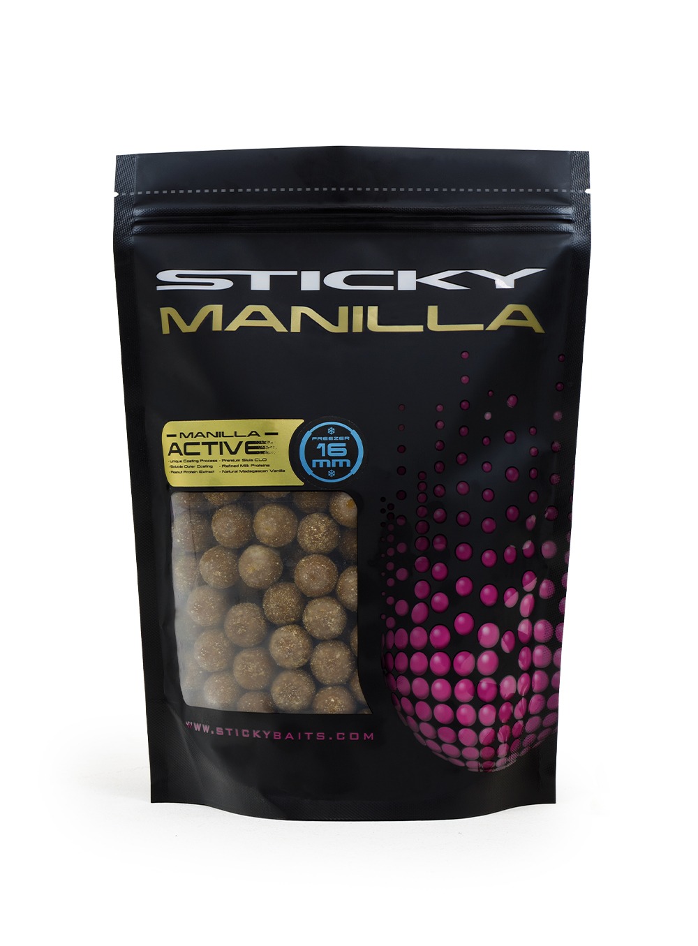 Sticky Baits - Products - Manilla Active Freezer Boilies - Carp Fishing Bait